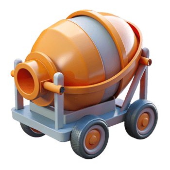 stunning abstract Concrete mixer truck drum authentic png