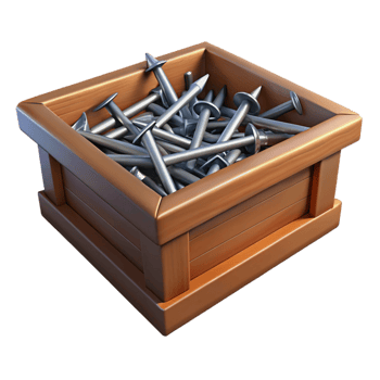 magnificent creative Box of nails high resolution png