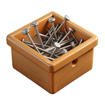impressive creative Box of nails original png