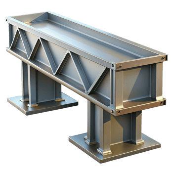 stunning contemporary Steel girder, industrial, riveted, detailed png