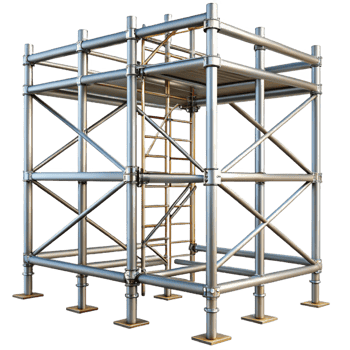 beautiful minimalist Scaffolding, metal, construction, exclusive png