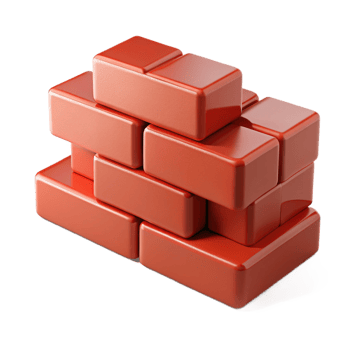 magnificent vintage Brick, red brick, construction material, high resolution png