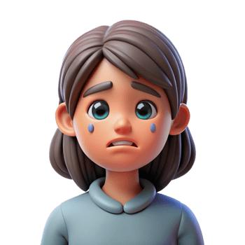 elegant vintage Sad girl with tears in her eyes, high quality png