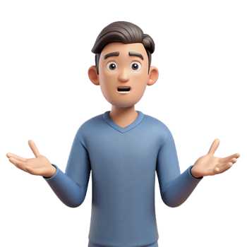 impressive abstract Man shrugging his shoulders high quality png