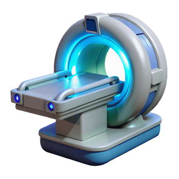 wonderful creative Advanced medical scanner with glowing probes professional png