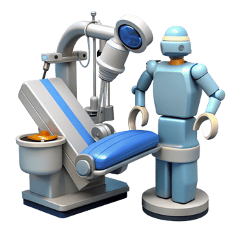impressive creative Surgical robot performing a complex operation high resolution png