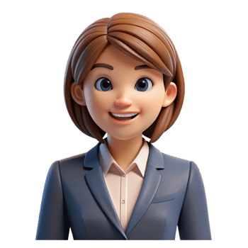 wonderful artistic Smiling businesswoman in suit, 4K png