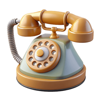 elegant vintage A vintage telephone, rotary dial, high quality png