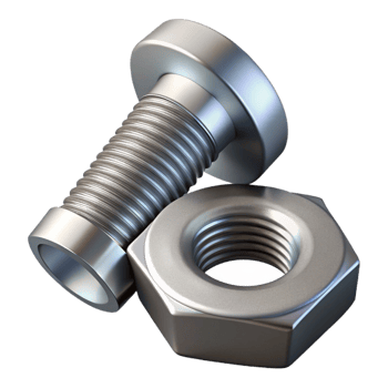 extraordinary rustic A metal nut and bolt, premium png