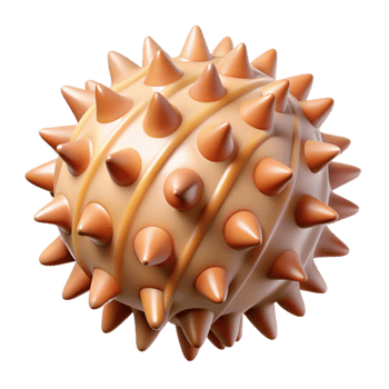 serene artistic Sea urchin shell professional png