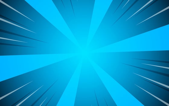 Burst beam of light comic book action, zoom explosion, background vector