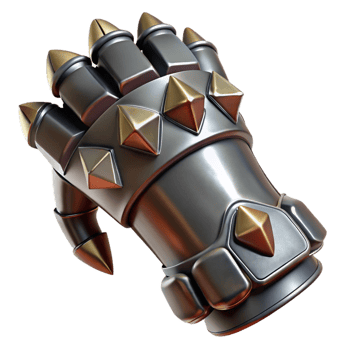 magnificent classic A menacing, ironclad gauntlet premium png