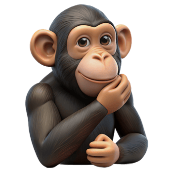 stunning traditional A chimpanzee primate grooming itself original png