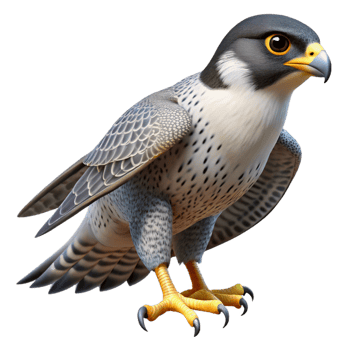 vibrant vintage A soaring peregrine falcon exclusive png
