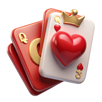 stunning contemporary A single, playing card, the Queen of Hearts 4K png