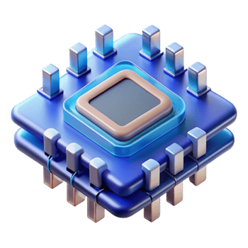 stunning contemporary Quantum computer processor premium png