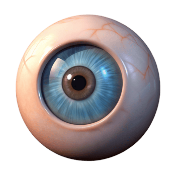 magnificent minimalist Close-up portrait of a human eye, high resolution png