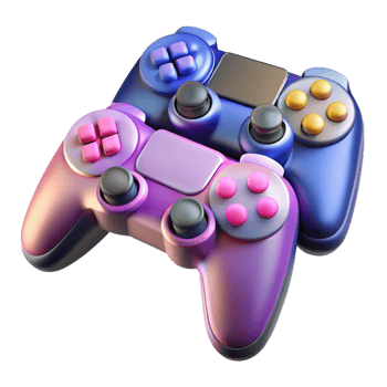 serene traditional A set of gaming controllers exclusive png