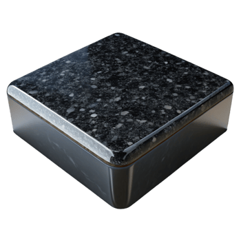 extraordinary modern Granite countertop slab, polished, black, professional png