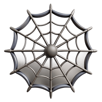 impressive artistic Close-up of a spider web 4K png