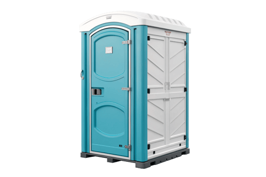 Portable plastic toilet or public facility solated - generated by ai png