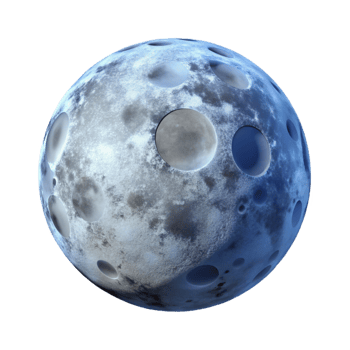 magnificent modern A single, full moon high resolution png