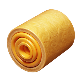 extraordinary traditional Roll of insulation, fiberglass, 4K png