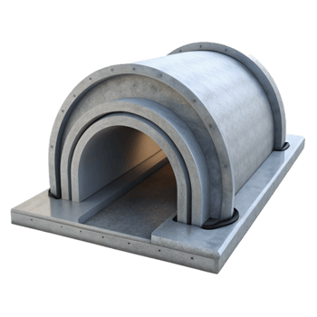 dramatic minimalist Tunnel section, concrete, detailed png