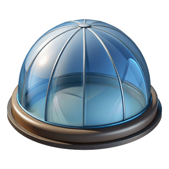 serene abstract Skylight, dome shaped, detailed png