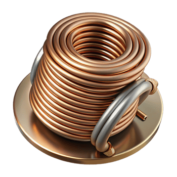 wonderful creative Steampunk wire, coiled and copper with intricate detailing original png