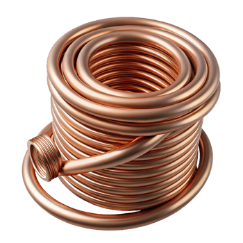 beautiful vintage Steampunk wire, coiled and copper with intricate detailing genuine png