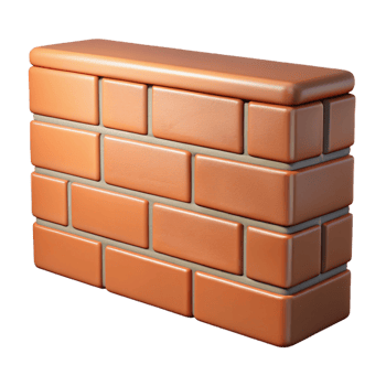 magnificent artistic Brick wall, textured surface, detailed png