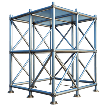 beautiful artistic Scaffolding, metal framework, high resolution png