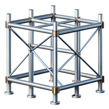 stunning traditional Scaffolding, metal framework, high quality png