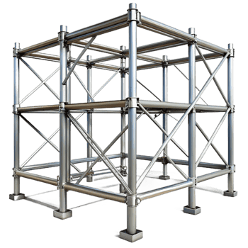 vibrant traditional Scaffolding, metal framework, original png