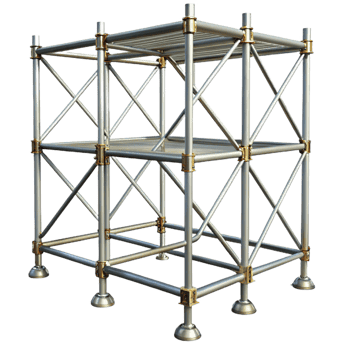 serene vintage Scaffolding, metal framework, professional png