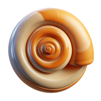 magnificent vintage Snail shell, spiral original png