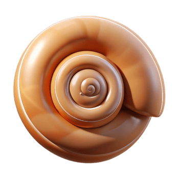 vibrant vintage Snail shell, spiral genuine png