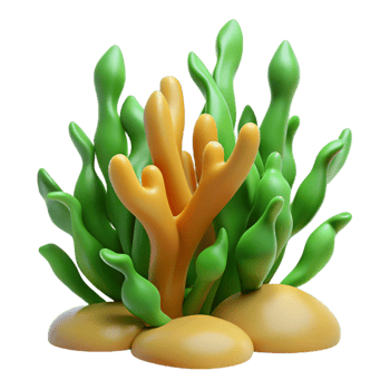 elegant traditional Seaweed, kelp exclusive png