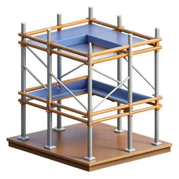 extraordinary rustic Scaffolding section, professional png