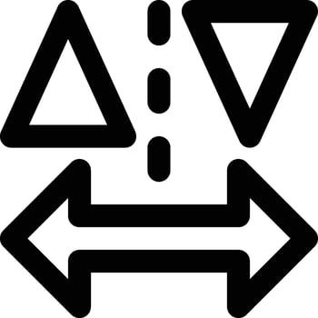 Kerning, Line Spacing, Space Outline Icon vector