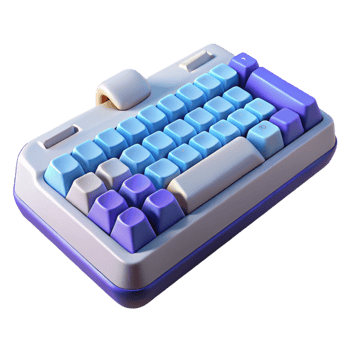 stunning classic Gaming keyboard with mechanical keys authentic png