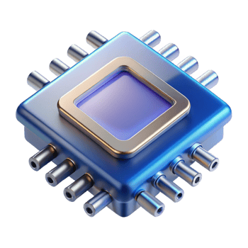 magnificent classic Quantum computer processor chip professional png