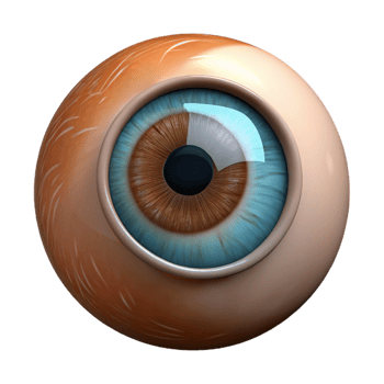 elegant classic Realistic human eye brown iris authentic png