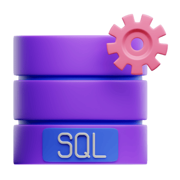 SQL 3D Object Illustration png