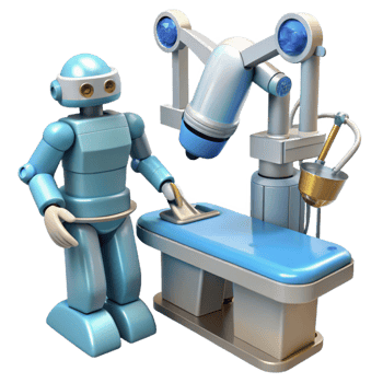 extraordinary abstract Surgical robot performing surgery genuine png