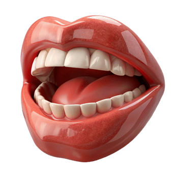 elegant abstract Close-up of human mouth, original png