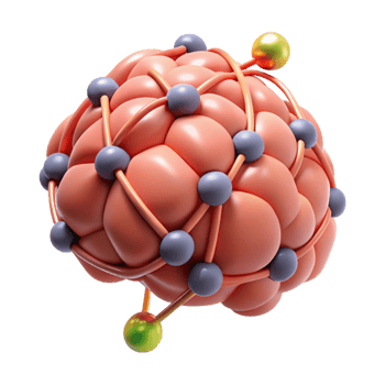 impressive classic A single, stylized brain with interconnected neural pathways, exclusive png