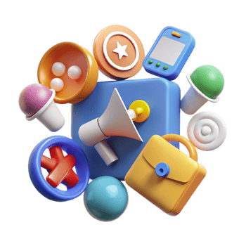 elegant traditional Digital marketing, social media icons professional png