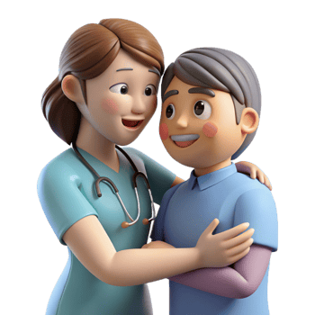 elegant vintage Nurse, comforting patient, compassionate gaze, professional png